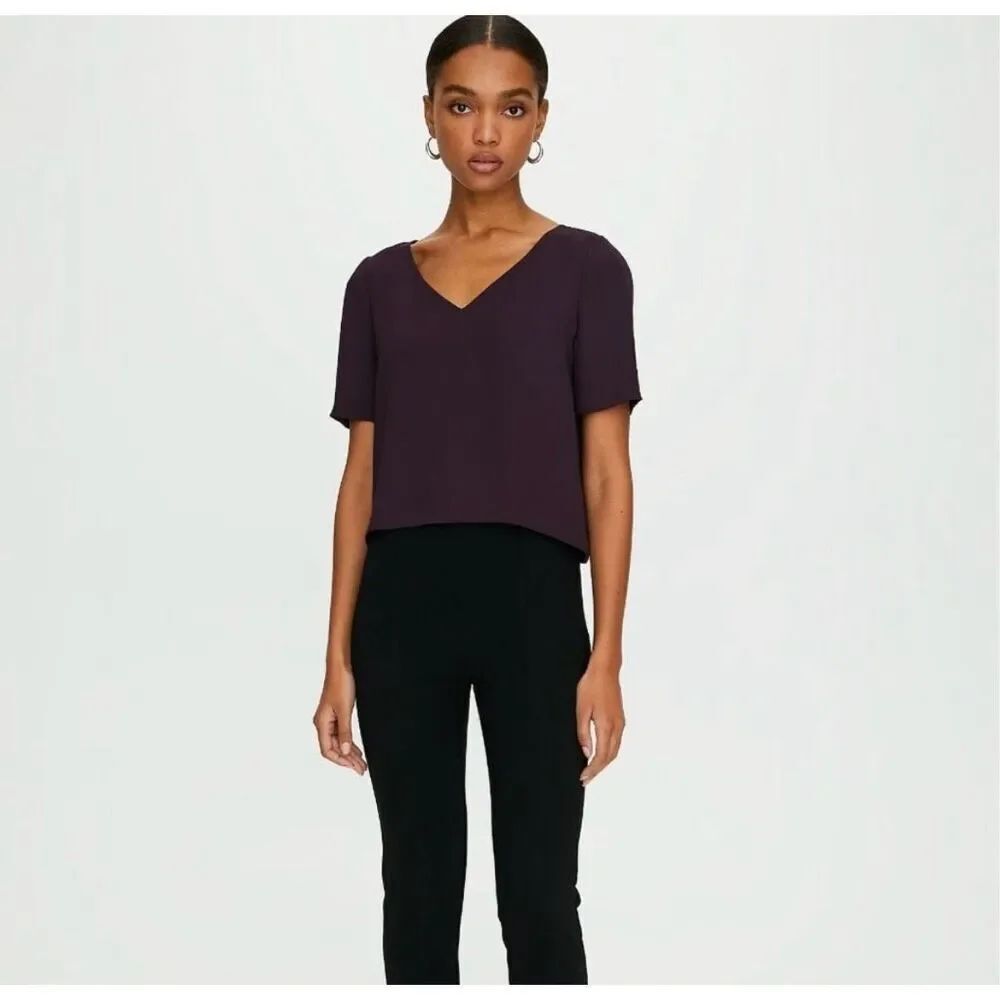 ✨Aritzia BABATON Randy Purple Sz XXS Blouse✨